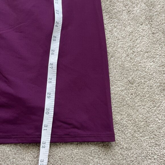 Lands End Swim Dress 10 DDD Purple Slimming Underwire Bra Ruched Drape Front - Picture 5 of 6